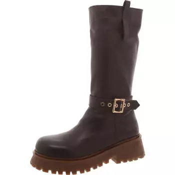 Женские кожаные однотонные сапоги Willow до колена Steve Madden, коричневый