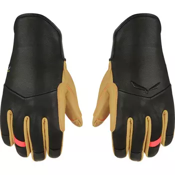 Женские кожаные перчатки Ortles Am Salewa, черный