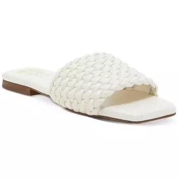 Женские кожаные плетеные сандалии Arissa Vince Camuto, кремово-белый