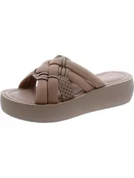 Женские кожаные плетеные сандалии Ned-Italy Bella Vita, цвет nude