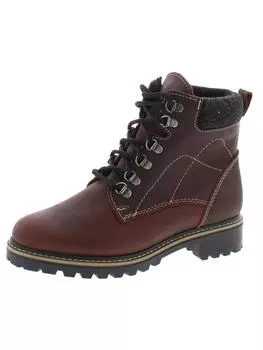 Женские кожаные повседневные ботинки Penny с флисовой подкладкой Martino, красный