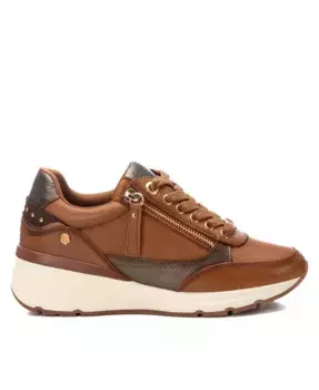 Женские кожаные повседневные кроссовки Carmela Collection от Xti, коричневый/бежевый