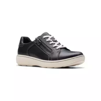 Женские кожаные повседневные туфли без застежек Clarks, черный