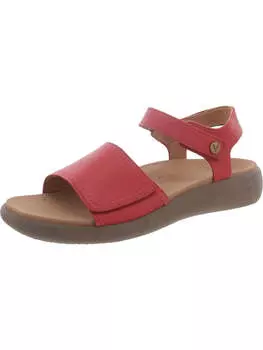 Женские кожаные регулируемые босоножки Awaken с открытой пяткой Vionic, красный