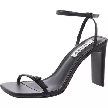 Женские кожаные сандалии Ailene с ремешком на щиколотке Steve Madden, черный