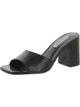 Женские кожаные сандалии Alaya Slide Steve Madden, черный
