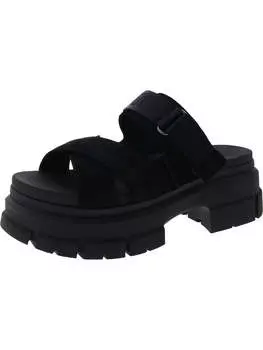 Женские кожаные сандалии Ashton на платформе UGG, черный
