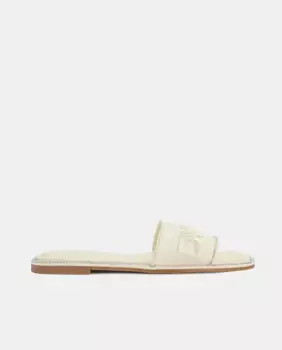 Женские кожаные сандалии BADIN DKNY, кремовый