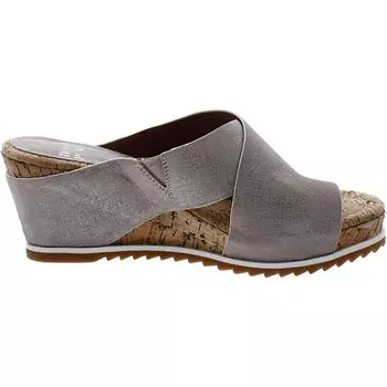 Женские кожаные сандалии без шнуровки HPSISU на танкетке Donald J. Pliner, цвет Mushroom