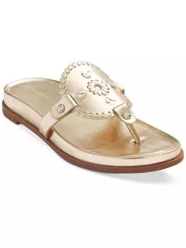 Женские кожаные сандалии Collins с металлическим ремешком Jack Rogers, цвет platinum/platinum