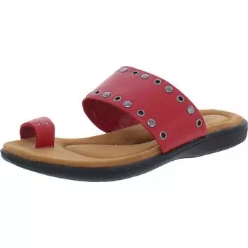 Женские кожаные сандалии Coronado с декоративными вставками Array, красный