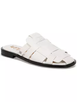 Женские кожаные сандалии Dina Slip On Mule Sam Edelman, цвет white leather