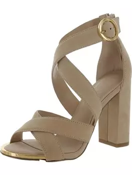 Женские кожаные сандалии Emelen с ремешками на щиколотке DKNY, цвет Soft Nubuck