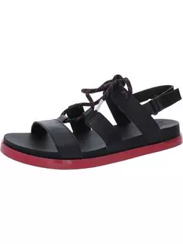 Женские кожаные сандалии-гладиаторы Roaming Lace Flatform Sorel, черный/розовый