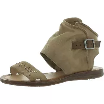 Женские кожаные сандалии-гладиаторы с заклепками Forge Miz Mooz, цвет sand