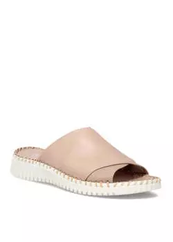 Женские кожаные сандалии Gloria Slide в цвете Taupe eric michael, серо-коричневый