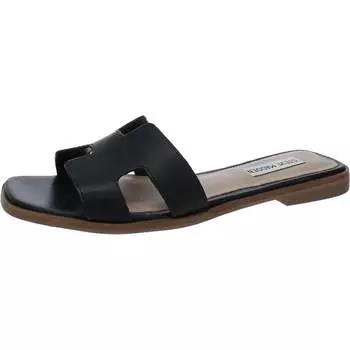 Женские кожаные сандалии Hadyn с открытым носком Steve Madden, черный