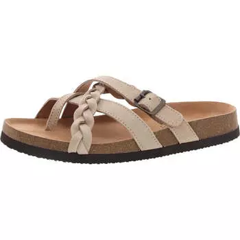 Женские кожаные сандалии Harrington с плетеной стелькой White Mountain, цвет sandal wood/suede