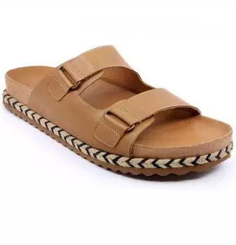 Женские кожаные сандалии Ibiza 1 в бежевом цвете Old Cutler