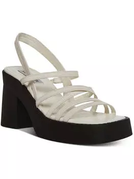 Женские кожаные сандалии Kalani на платформе с ремешками Steve Madden, цвет white leather