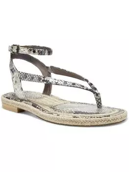 Женские кожаные сандалии Kelmia с ремешком на щиколотке Vince Camuto, цвет gray multi