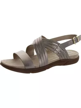 Женские кожаные сандалии Marlis с пяткой на мягкой подошве Easy Spirit, цвет Peach/Gold