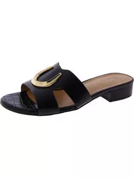 Женские кожаные сандалии Misty Slip On Slide Naturalizer, черный