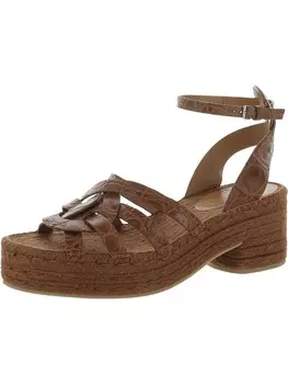 Женские кожаные сандалии на платформе Chaya 9 с ремешками Clergerie Paris, коричневый