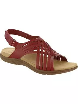 Женские кожаные сандалии на плоской подошве Mar Easy Spirit, красный