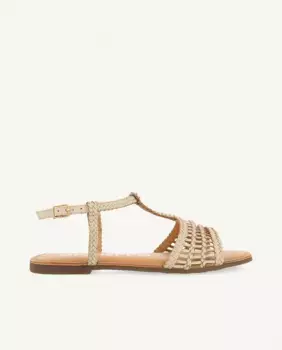 Женские кожаные сандалии на плоской подошве с регулируемой застежкой на щиколотке Gioseppo, белый