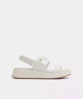 Женские кожаные сандалии на плоской подошве с круглым носком Aldo, белый