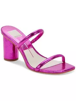 Женские кожаные сандалии Noles с двумя ремешками Dolce Vita, цвет electric pink metallic