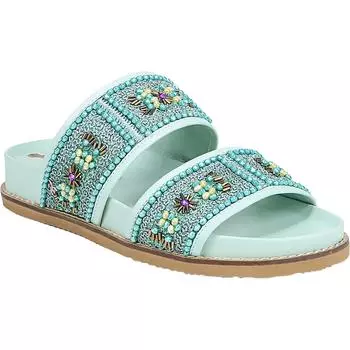 Женские кожаные сандалии Otto с открытым носком Sam Edelman, цвет mint leather