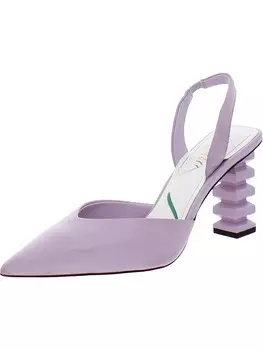 Женские кожаные сандалии с острым носком и пяткой на пятке Sarto Franco Sarto, цвет Purple Leather