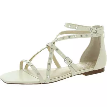 Женские кожаные сандалии с открытым носком и ремешками Seseti Vince Camuto, цвет antique white