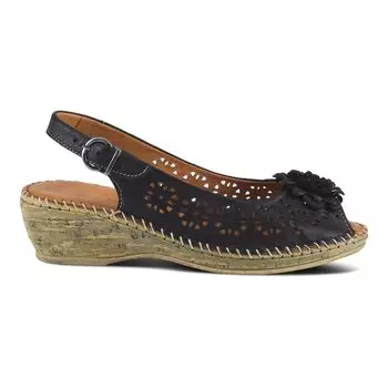 Женские кожаные сандалии с пяткой на пятке Spring Step Belford Spring Step, черный