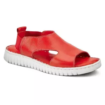 Женские кожаные сандалии с пяткой на пятке Spring Step Abadessa, красный