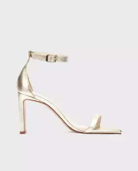 Женские кожаные сандалии с ремешком на щиколотке Martinelli, золотой