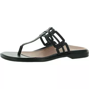 Женские кожаные сандалии-шлепанцы Alvana Vionic, черный