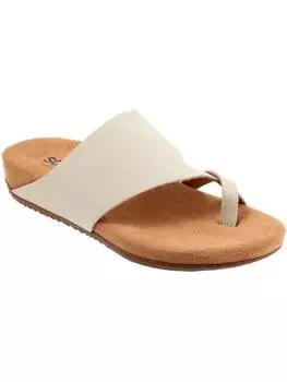 Женские кожаные сандалии-слайды Blaine SoftWalk, слоновая кость
