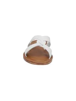 Женские кожаные сандалии-слайды Dov-Italy Bella Vita, цвет white italian leather