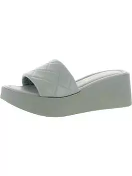 Женские кожаные сандалии-слайды HIGH Note Seychelles, цвет light blue leather