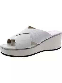 Женские кожаные сандалии-слайды KLARA Donald J. Pliner, цвет ivory/snake skin