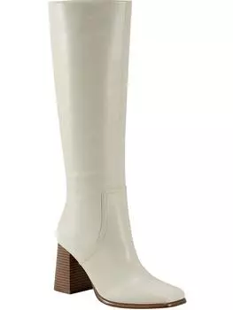Женские кожаные сапоги Dacea с квадратным носком до колена Marc Fisher, слоновая кость