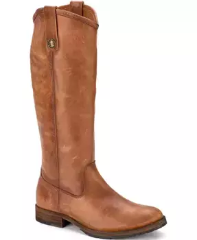 Женские кожаные сапоги до колена Melissa Western Frye, коричневый