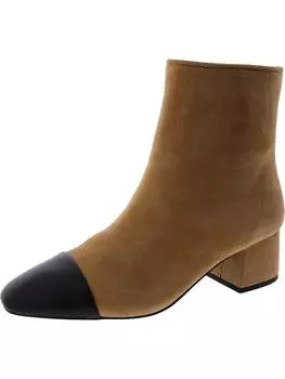 Женские кожаные сапоги до середины голени Eiffel на блочном каблуке Steve Madden, цвет camel suede