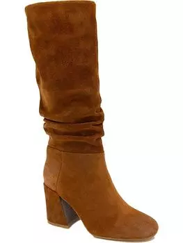 Женские кожаные сапоги Iman X до середины голени Gentle Souls, цвет luggage suede