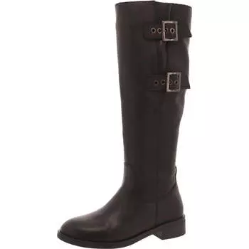 Женские кожаные сапоги Jaymes на блочном каблуке до колена Steve Madden, черный