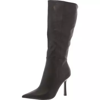 Женские кожаные сапоги Kathleen с острым носком до колена Steve Madden, черный