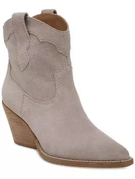 Женские кожаные сапоги Roslyn в ковбойском стиле, в стиле вестерн Zodiac, цвет fog suede leather